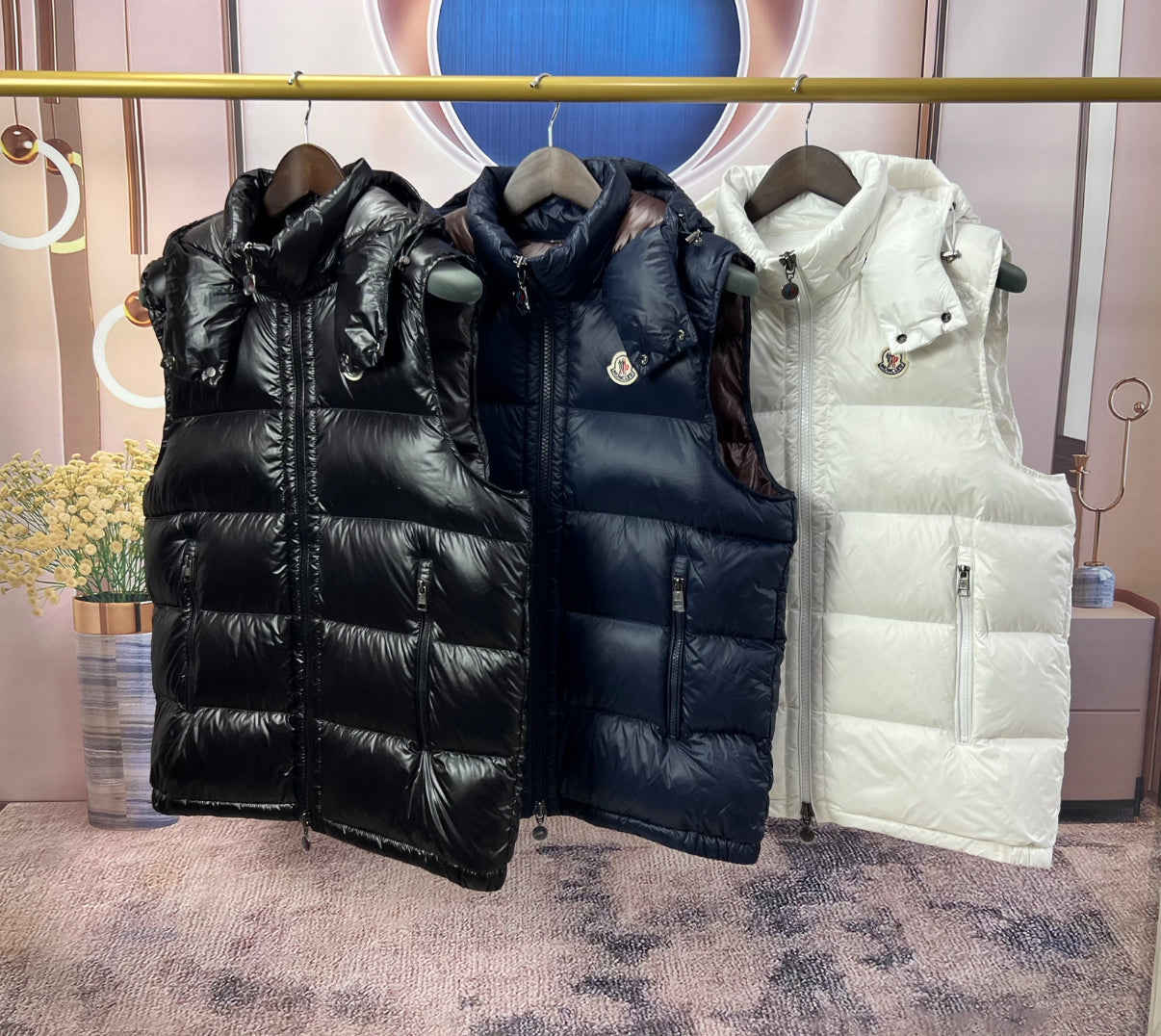 Moncler bormes down gilet