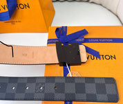 Lv belt black buckle