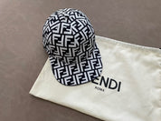 Fendi hat black and white