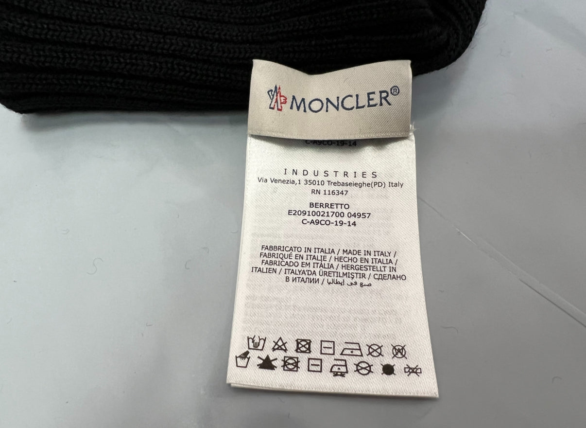 Moncler ribbed wool hat