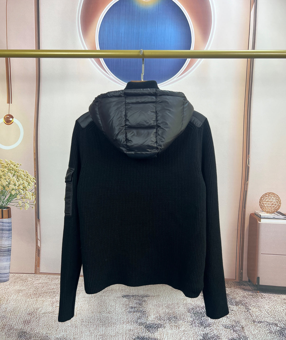 Moncler detachable hood wool cardigan