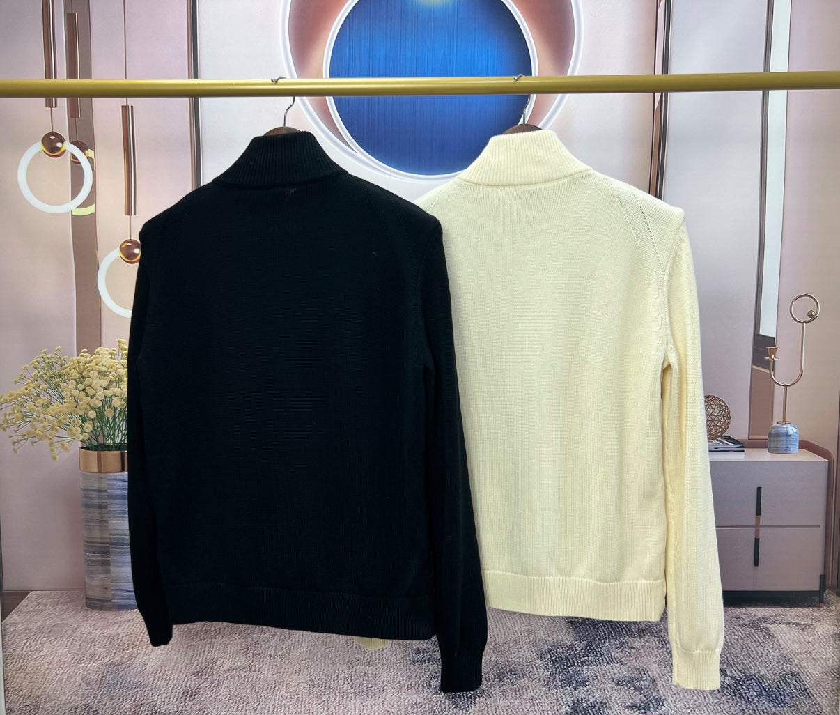 Moncler logo patch wool cardigan