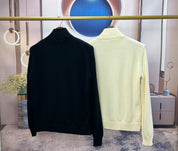 Moncler logo patch wool cardigan