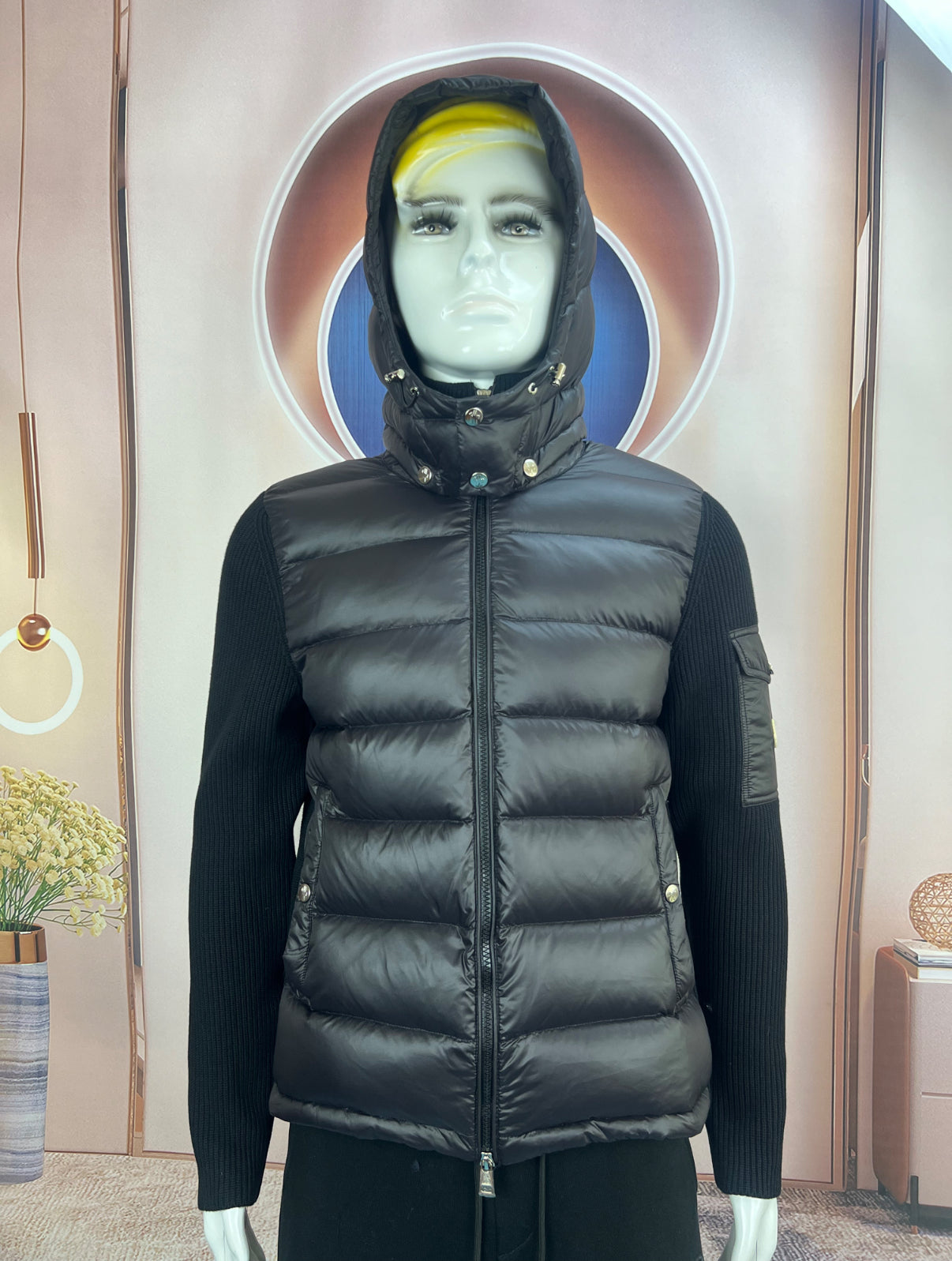 Moncler detachable hood wool cardigan