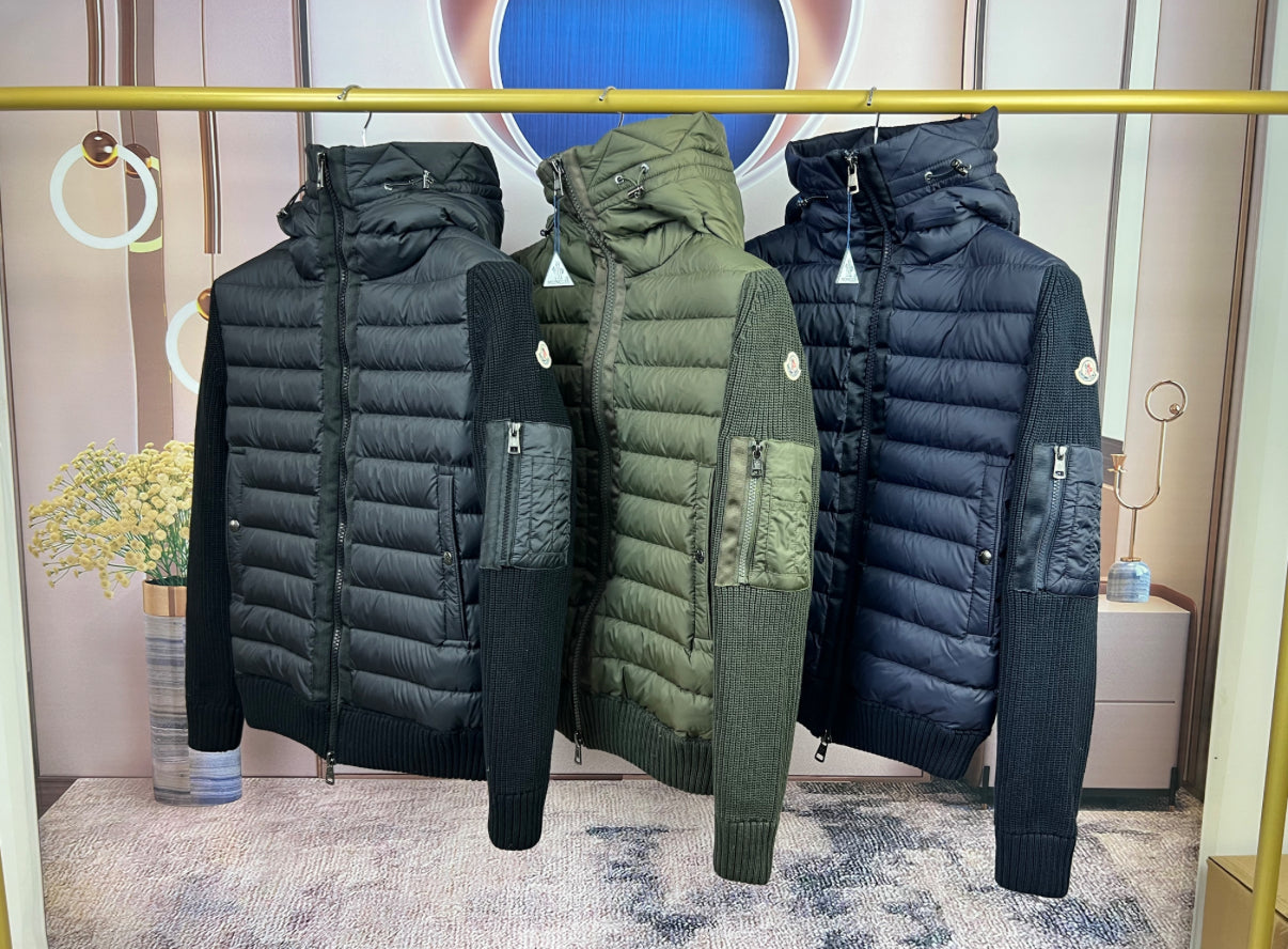 Moncler hooded wool cardigan