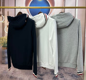 Moncler strip zip up hoodie
