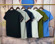 Moncler 3 color sleeve edge shirt