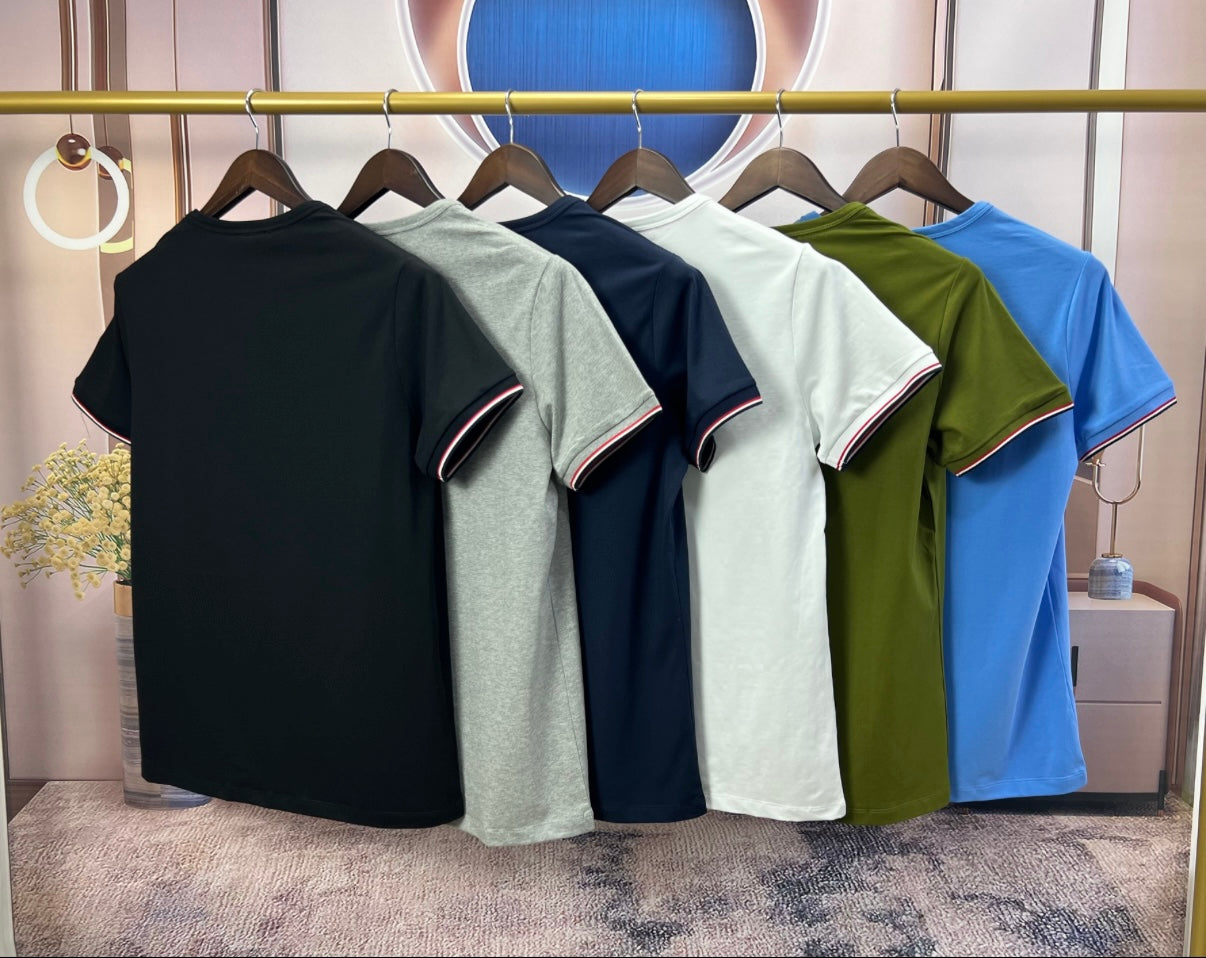 Moncler 3 color sleeve edge shirt