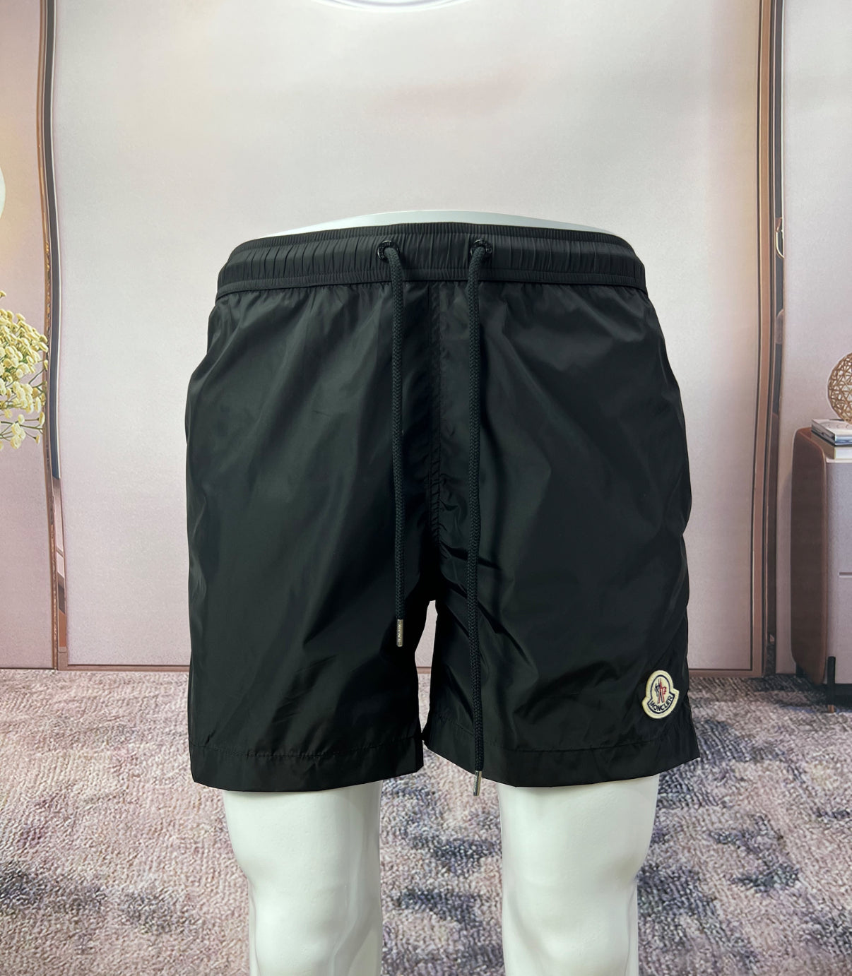 Moncler logo patch shorts